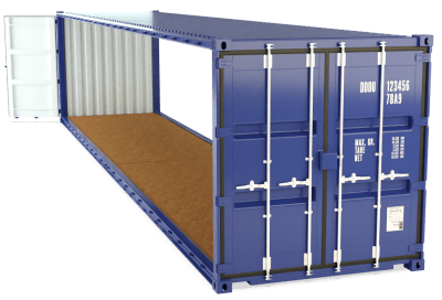 40 Foot Open Sided Container